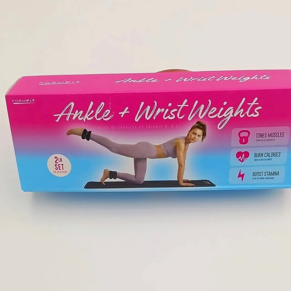 Formfit Ankle + Wrist Weights 2 Lb Set BRAND NEW!! Tone Muscles Burn Calories